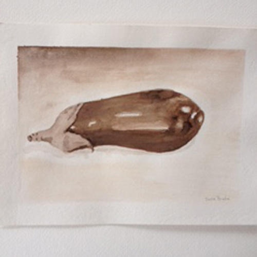 "Eggplant "
Beginning exercise in  Watercolor Class (For Sale $200) : Still Life : Susan Braha Photography and Fine Art