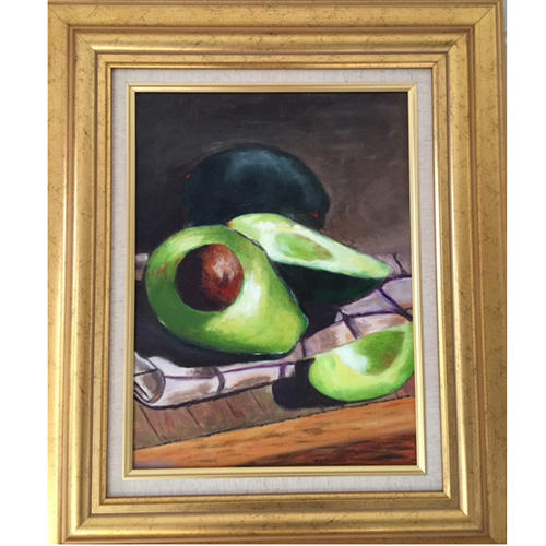 "Avocado"
Oil Painting (2014)
 : Study of the Artists Robert Papp & Elizabeth Brandon (Cook's Illustrated Magazine) : Susan Braha Photography and Fine Art