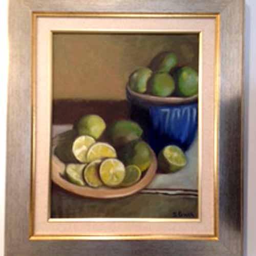 "Limes" (2014) (Study in Elizabeth Brandon Illustrator for Cook's Magazine from 2000-2007)Oil Painting
In Brooklyn Apartment : Study of the Artists Robert Papp & Elizabeth Brandon (Cook's Illustrated Magazine) : Susan Braha Photography and Fine Art