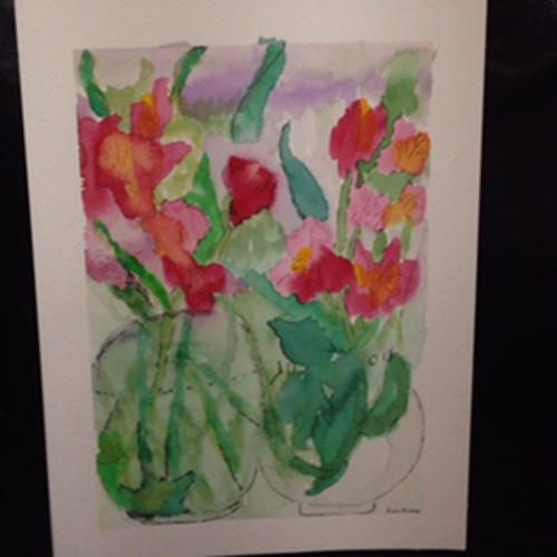 "Spring Flowers II "
Original Watercolor  (For Sale $275) : Still Life : Susan Braha Photography and Fine Art