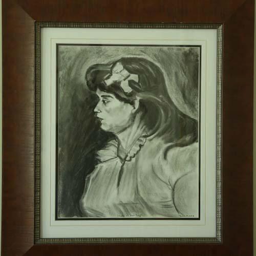 Study in Van Gogh's "Portrait of a Woman with a Red Ribbon" 24"x28"
Charcoal
For Sale  $400.
 : Portraits : Susan Braha Photography and Fine Art