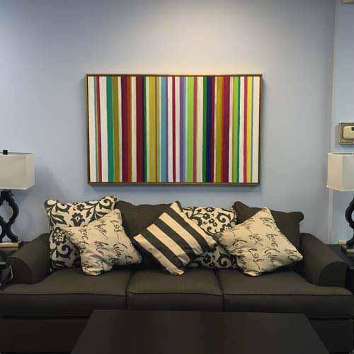 "Candy Stripes"
 3ft. x 5ft
.Donated to the
 Morris Franco Cancer Center Done in Acrylic  : Installations : Susan Braha Photography and Fine Art