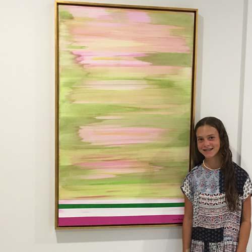 Enchanting Spring 
Acrylics 3' x 4' In New Jersey Home (SOLD) : Installations : Susan Braha Photography and Fine Art