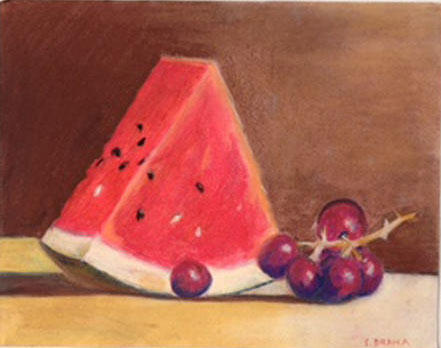 "Watermelon"
Pastels (2014) : Study of the Artists Robert Papp & Elizabeth Brandon (Cook's Illustrated Magazine) : Susan Braha Photography and Fine Art