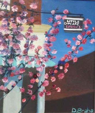 "Cupcake Shop Around the Corner" Oil on Canvas : Danielle : Susan Braha Photography and Fine Art