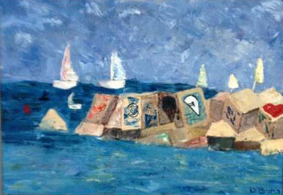 "Out for a Sail" Oil on Canvas  : Danielle : Susan Braha Photography and Fine Art