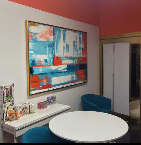 "Complimentary Colors" Oil Painting 
4' x 6'  Show here originally in Manhattan Office.  Then donated & SOLD in The Charity Art Auction  Joyful Art Foundation (2019)
 



 : Installations : Susan Braha Photography and Fine Art