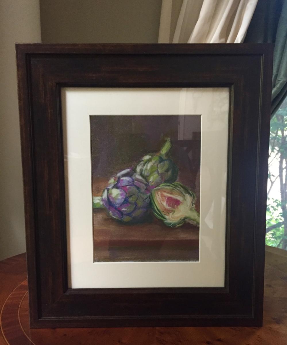 "Artichokes"
Pastels (2018) Now In Private Home : Study of the Artists Robert Papp & Elizabeth Brandon (Cook's Illustrated Magazine) : Susan Braha Photography and Fine Art