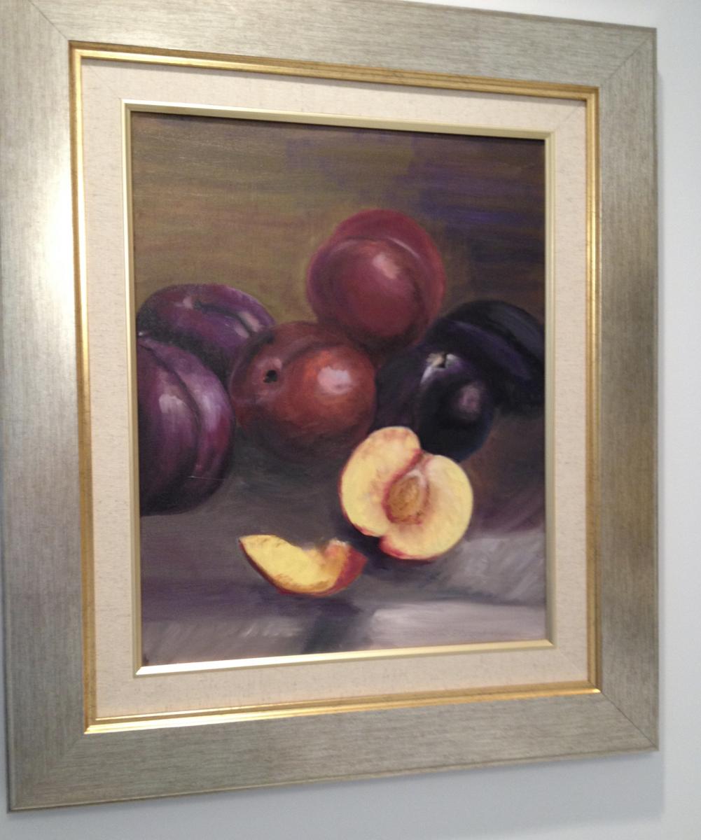 "Plums"
Oil Painting (2014)
In Brooklyn Apartment : Study of the Artists Robert Papp & Elizabeth Brandon (Cook's Illustrated Magazine) : Susan Braha Photography and Fine Art