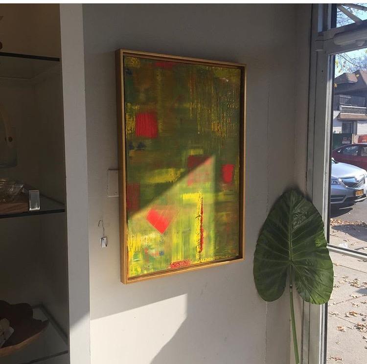 Original Abstract   Shown here at Surrey Lane, Brooklyn Now in New York Apartment : Abstracts : Susan Braha Photography and Fine Art