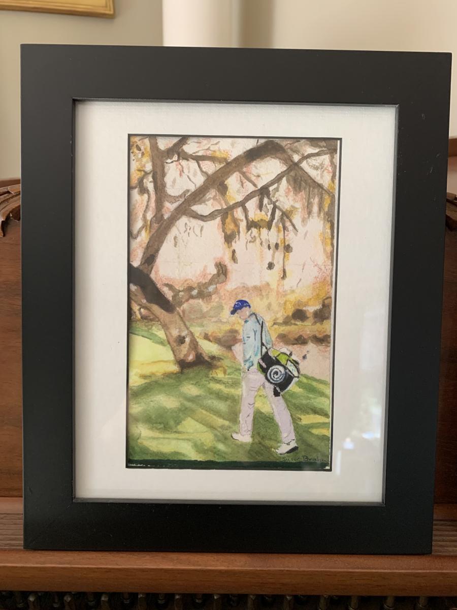 "A Day At The Golf Course" Mini Watercolor 5"x7" Photo from Golf Digest  in Private New Jersey Home (SOLD)

 : Landscapes : Susan Braha Photography and Fine Art