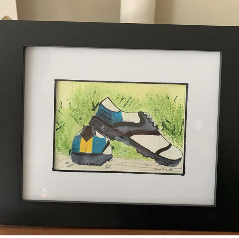 "Golf Shoes" Mini Watercolor (SOLD) : Still Life : Susan Braha Photography and Fine Art
