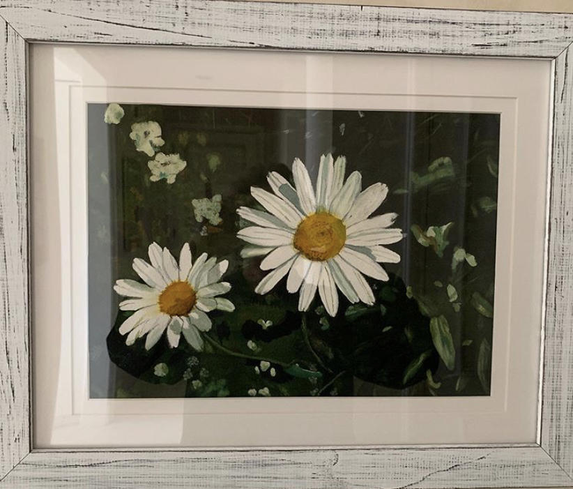 "Daisies" Watercolor Photo taken by me in Allenhurst, New Jersey (For Sale $275) : Still Life : Susan Braha Photography and Fine Art