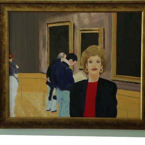 "Self-Portrait II " 
Oil on Canvas
From photo taken in Louvre Museum, Paris  : Portraits : Susan Braha Photography and Fine Art