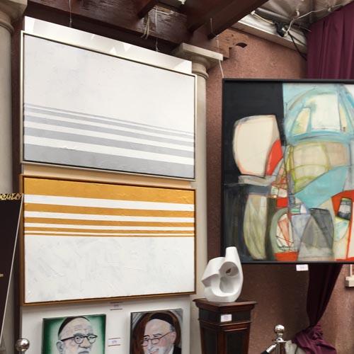 "New is Silver, Old is Gold" Acrylics Displayed at Autumn Market now In Private Home Brooklyn, New York (SOLD) : Installations : Susan Braha Photography and Fine Art