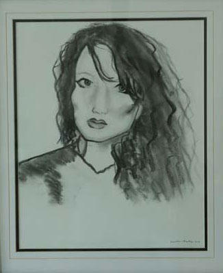 "Young Woman" Done in Charcoal (2015) : Danielle : Susan Braha Photography and Fine Art