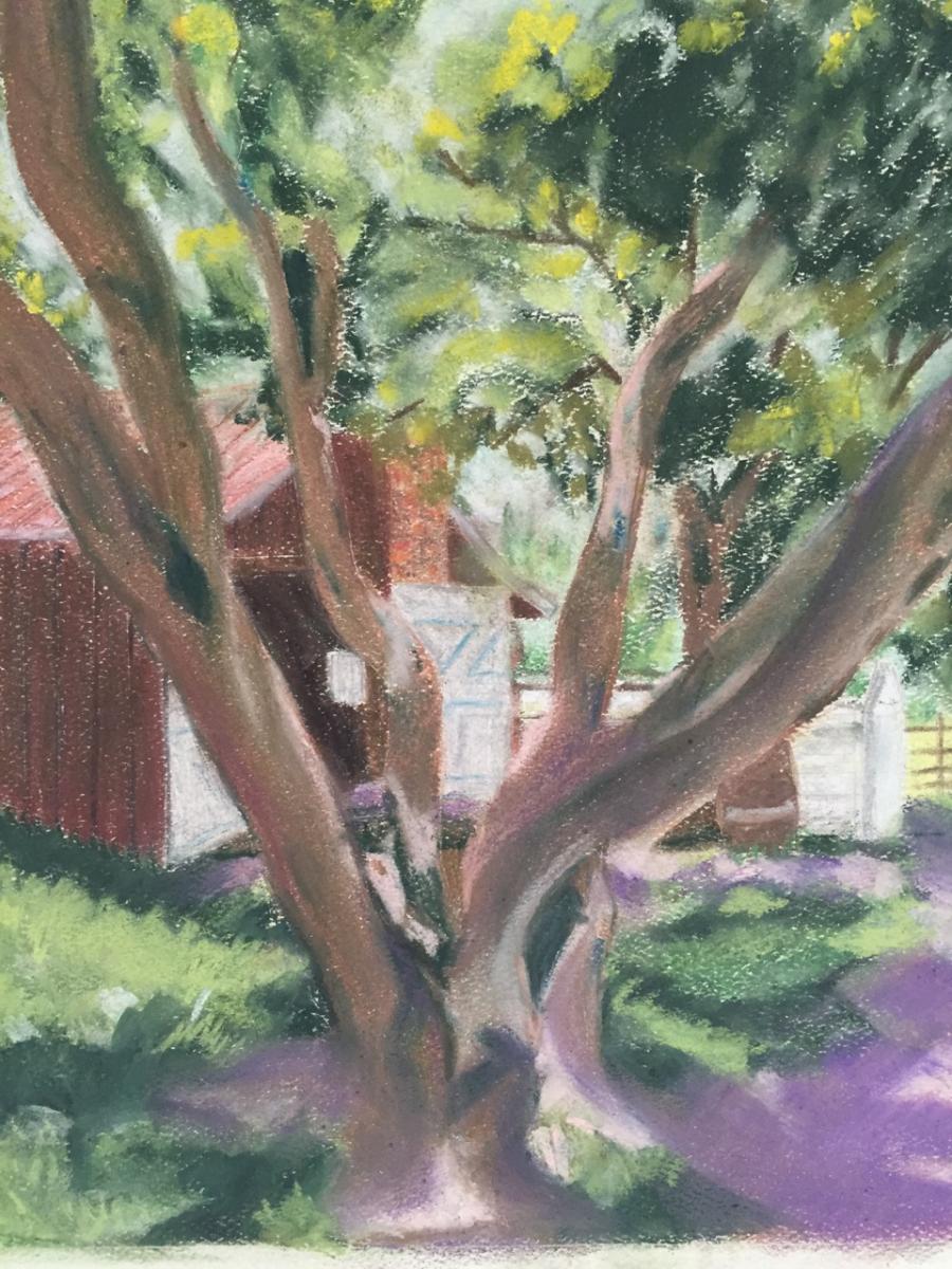 "The Farm" Original Pastel  Photo taken at Longstreet Farm, Holmdel Park, New Jersey  (For Sale $225) : Landscapes : Susan Braha Photography and Fine Art