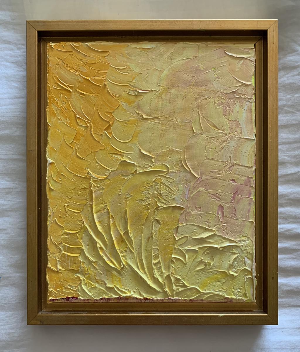 Beautiful Yellow Oil on Canvas 8"x10" In New York Apartment : Abstracts : Susan Braha Photography and Fine Art