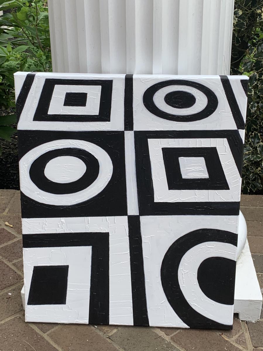Black & White Acrylic & Marker (For  Sale $350) : Abstracts : Susan Braha Photography and Fine Art