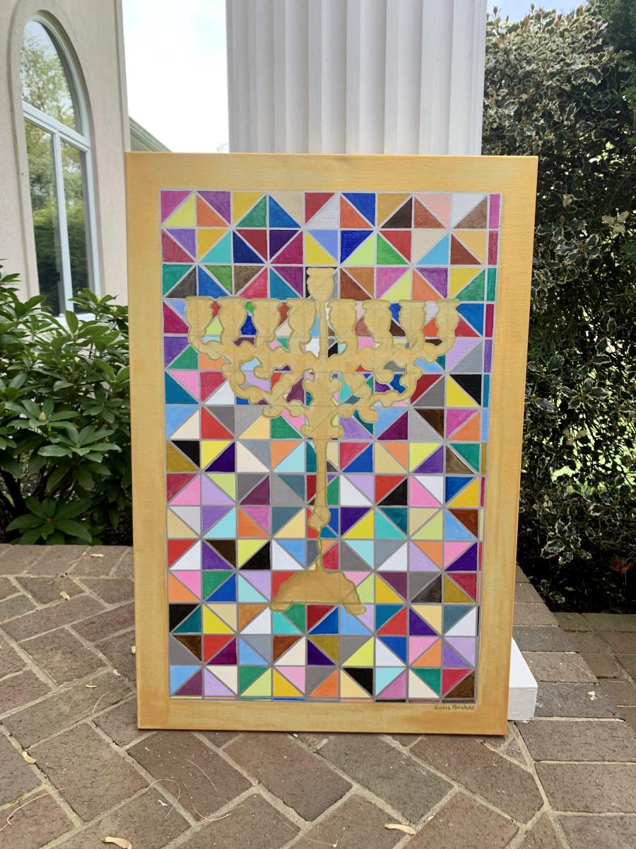 Colorful Candelabra Acrylic & Marker (SOLD) : Abstracts : Susan Braha Photography and Fine Art