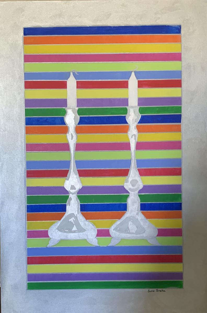 "Friday Night Lights"          Acrylic on Canvas (For Sale $600) : Abstracts : Susan Braha Photography and Fine Art