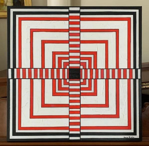 "Lets Square Things"
24" x 24" Original Acrylic
(SOLD) at Bikur Holim Art Show : Abstracts : Susan Braha Photography and Fine Art